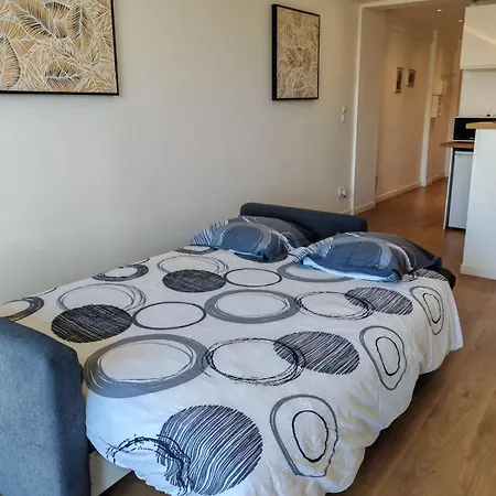 Superbe Sudio Juan Les Pins 2mins Des Plages Hypercentre شقة *