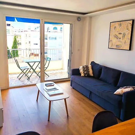 Superbe Sudio Juan Les Pins 2mins Des Plages Hypercentre أنتيب