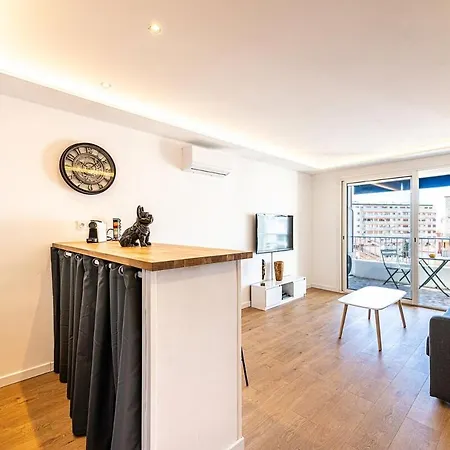 2 Persons - Clim - Hypercenter - 2mins Of - Juan Les Pins - And Sun Apartman *