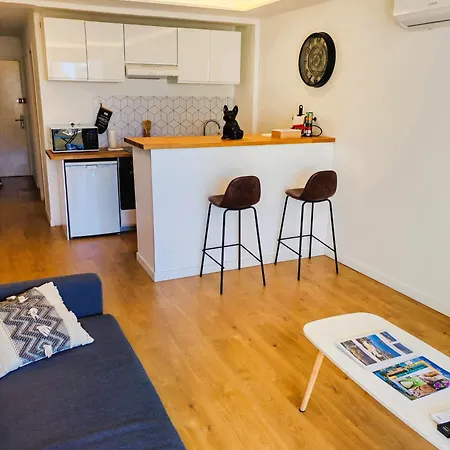 Apartman 2 Persons - Clim - Hypercenter - 2mins Of - Juan Les Pins - And Sun