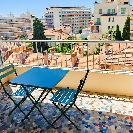 2 Persons - Clim - Hypercenter - 2mins Of - Juan Les Pins - And Sun Apartman