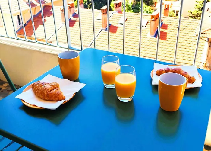 2 Persons - Clim - Hypercenter - 2mins Of - Juan Les Pins - And Sun شقة